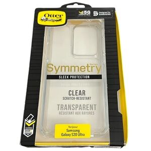 Otter Box- Samsung galaxy S20 ultra, symmetry sleek protection, clear